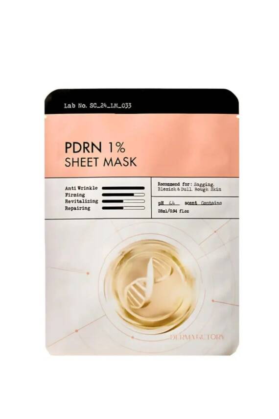 %1 PDRN İçeren Peptit Kompleksli Kağıt Maske Derma Factory PDRN mask - 1