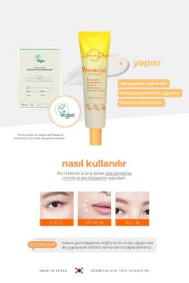 Aydınlatıcı Niacinamide Ve Vitamin Kompleksi Içeren Vegan Göz Kremi Vitamin Tree Eye Cream - 4