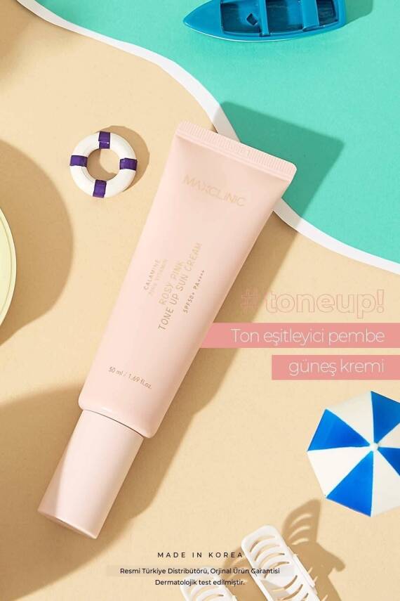 Aydınlatıcı,renk Eşitleyici Spf 50+pa++++ Pembe Güneş Kremi Pink Calamine Toneup Sun Cream - 6