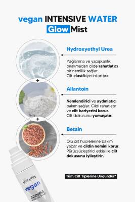 Cam Cilt Görünümü Yaratan Vegan Nemlendirici Yüz Misti 3W CLINIC Vegan Water Glow Mist 100ml - 8