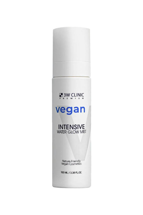 Cam Cilt Görünümü Yaratan Vegan Nemlendirici Yüz Misti 3W CLINIC Vegan Water Glow Mist 100ml - 1
