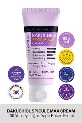 Cilt Yenileyici İğne Yapılı Spikül ve Bakuchiol Krem Derma Factory Spicule Max Cream - 2