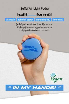 Ekstra İnce Dokuda Topaklanmayan Sabitleme Pudrası ABOUT TONE Air Fit Powder Pack - 3