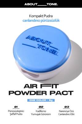Ekstra İnce Dokuda Topaklanmayan Sabitleme Pudrası ABOUT TONE Air Fit Powder Pack - 4
