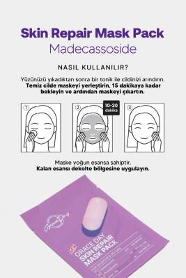 Hassas Ciltler İçin Bariyer Onarıcı Kağıt Maske Grace Day Skin Repair Mask Pack - 5