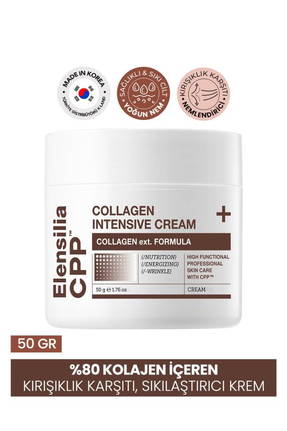 Kırışıklık Karşıtı Sıkılaştırıcı %80 Kolajen Krem Elensilia Cpp 80 Collagen Formula Cream - 2