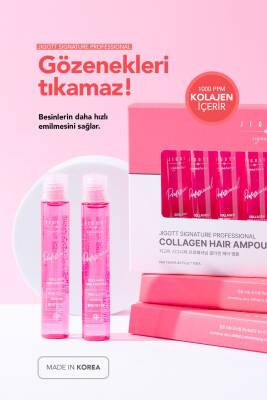 Kolajen İçeren Konsantre Saç Bakım Serumu Jigott Professional Collagen Hair Ampoule 13 ml - 1