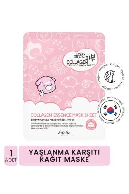 Kolajen Içeren Yaşlanma Karşıtı Kağıt Maske Collagen Essence Mask Sheet - 4