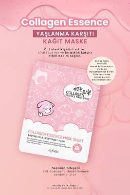 Kolajen Içeren Yaşlanma Karşıtı Kağıt Maske Collagen Essence Mask Sheet - 2