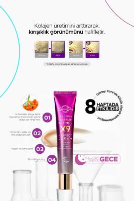 Leke Ve Kırışıklık Karşıtı; Aydınlatıcı Ve Nemlendirici Premium Retinol X9 Perfect Cream - 6