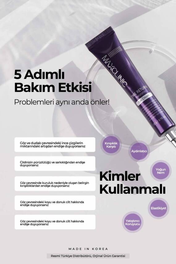 Melatonin Ve Hyalüronik Yaşlanma Ve Yorgunluk Izlerine Karşı Time Return Eye Cream - 3