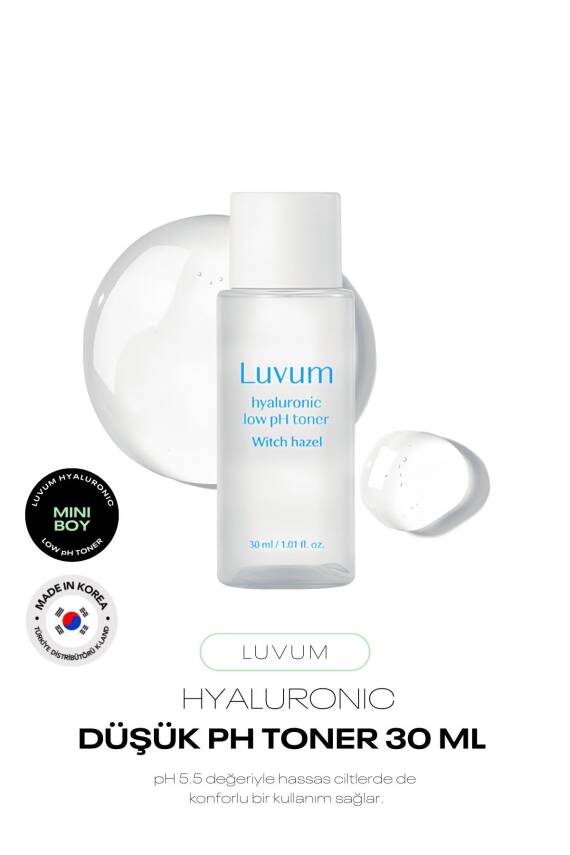 Mini Boy Gözenek Görünümünü Azaltan Nemlendirici Ph 5.5 Tonik Luvum Witch Hazel Hyaluronic 30ml - 1